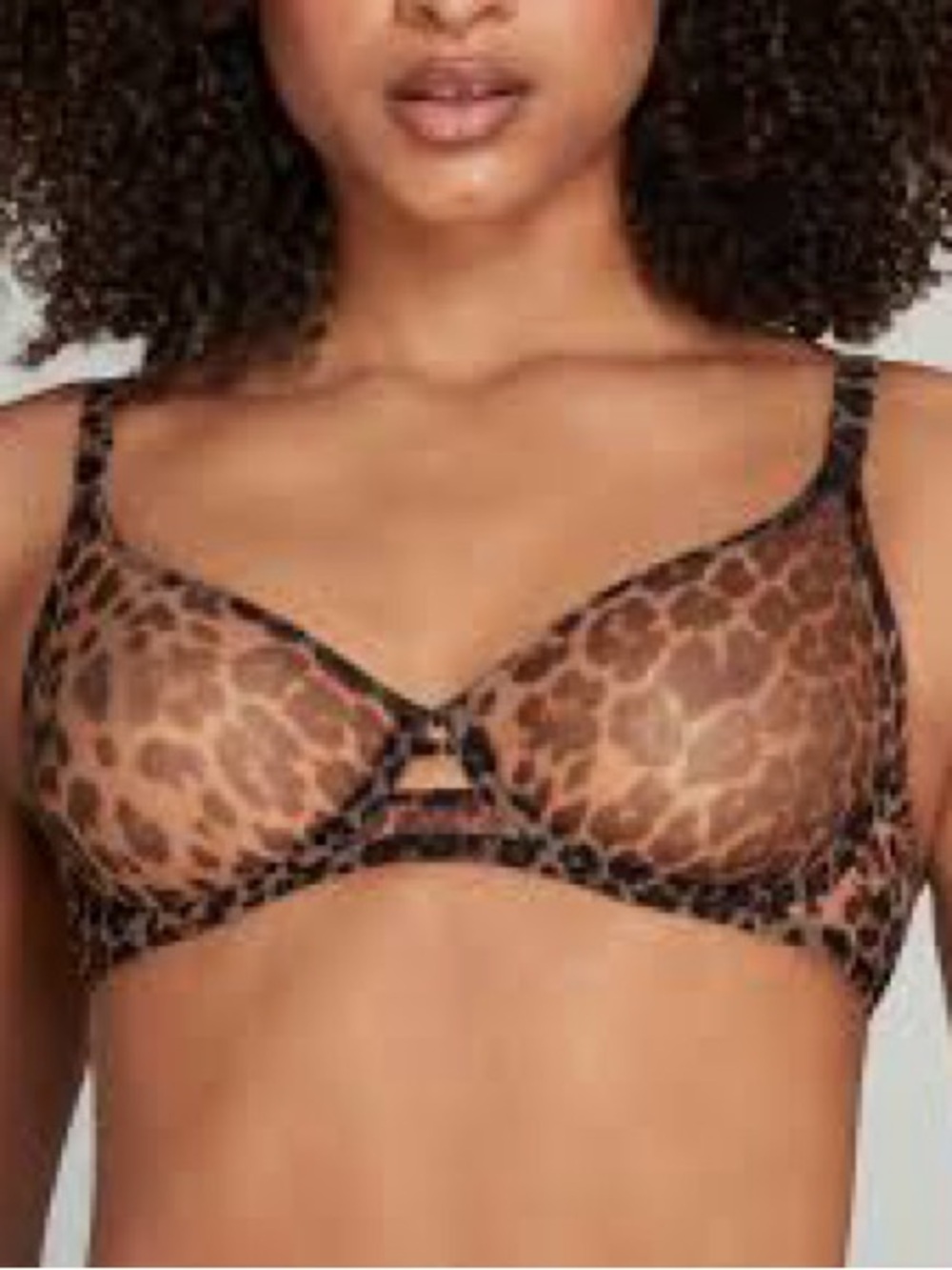 Agent provocateur Sheer Leopard Print Underwire Bra - Brown